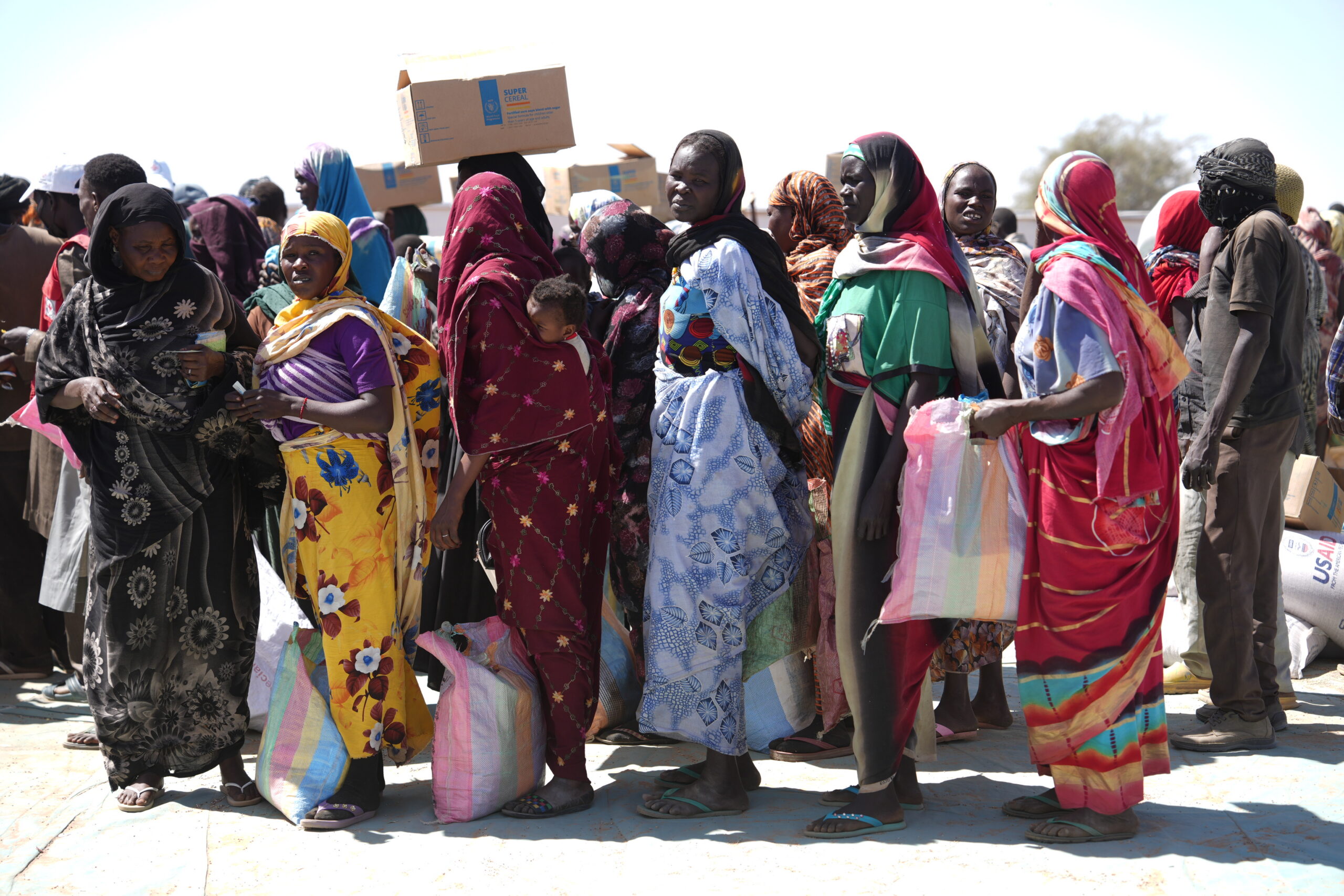 Refugiados sudaneses en Adré, Chad